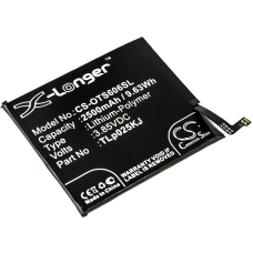 Reemplazo de batería compatible para Alcatel TLP025K1,TLP025KJ
