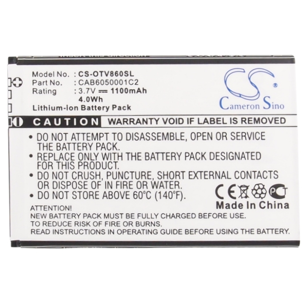 Baterías Sustituye CAB6050001C2