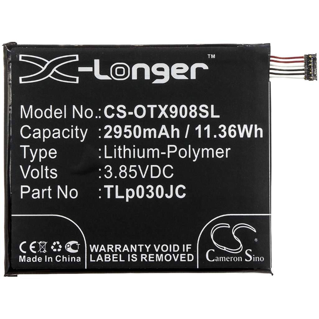 Batería del teléfono móvil Alcatel CS-OTX908SL