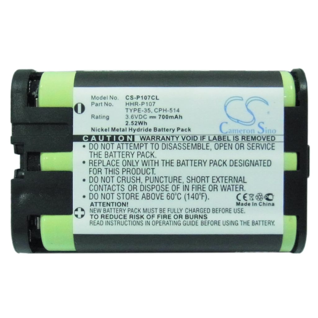 Batería para teléfono inalámbrico Panasonic KX-FPG381
