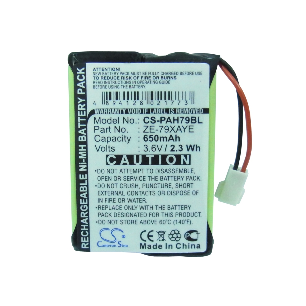 Batería de código de barras, escáner Panasonic CS-PAH79BL