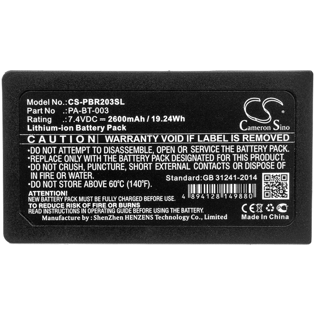 Batería de la impresora Brother RJ-2140