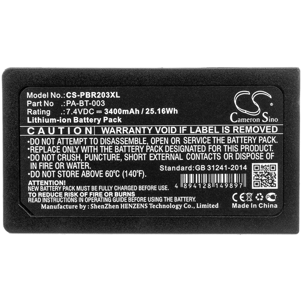 Batería de la impresora Brother RJ-2140