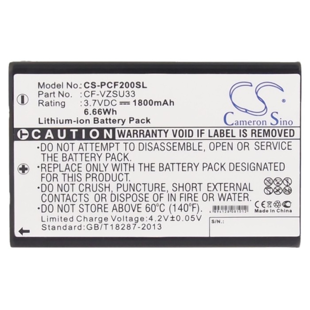 Batería de código de barras, escáner Panasonic Toughbook CF-P2