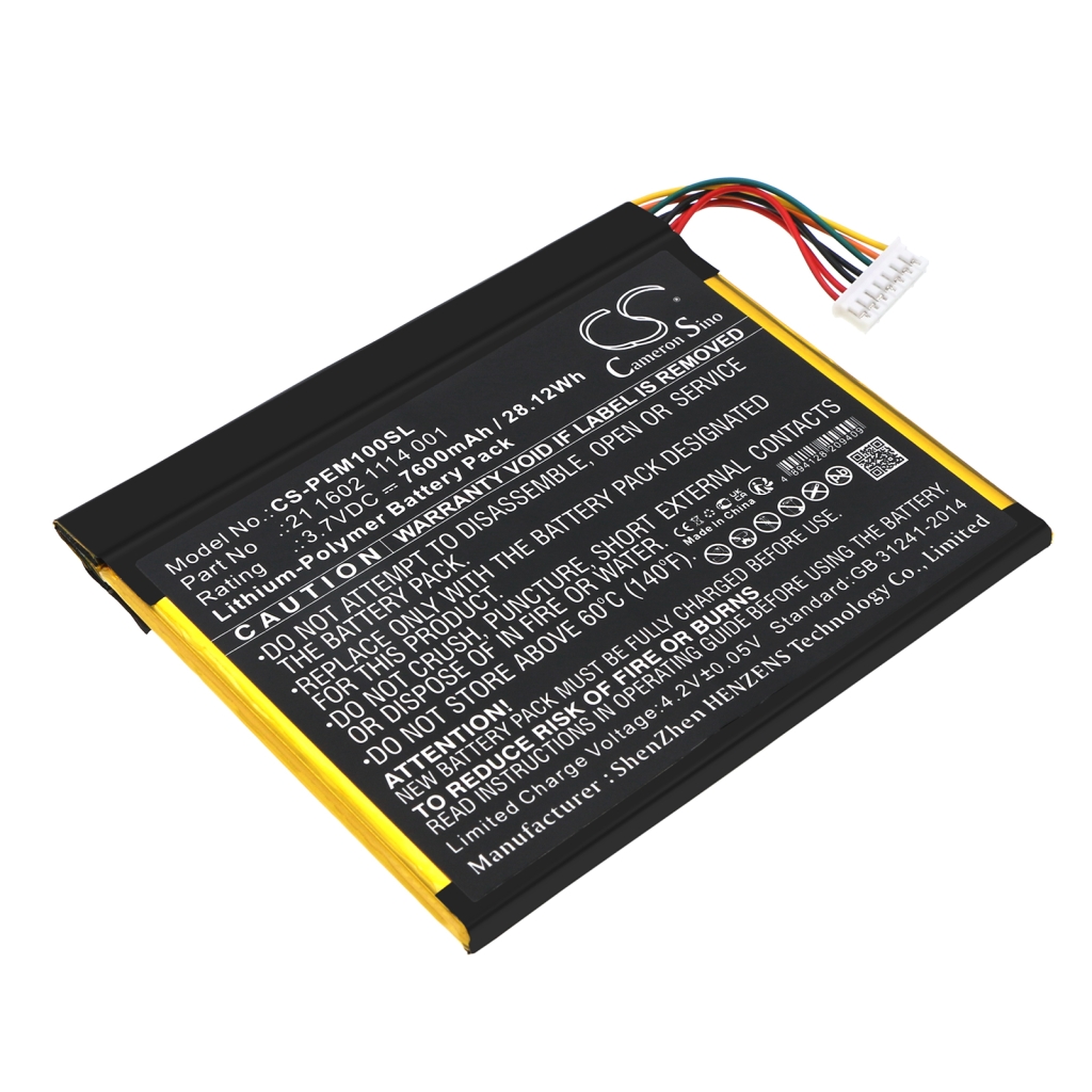 Batería de la tableta Partner CS-PEM100SL