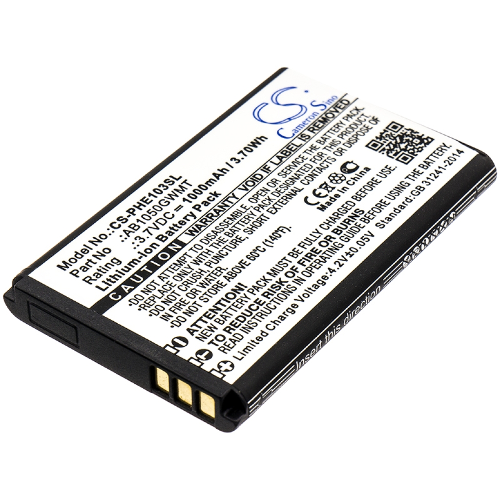 Batería del teléfono móvil Philips CS-PHE103SL