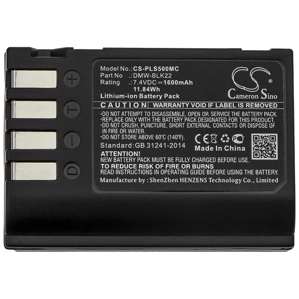 Batería de la cámara Panasonic Lumix DC-S5