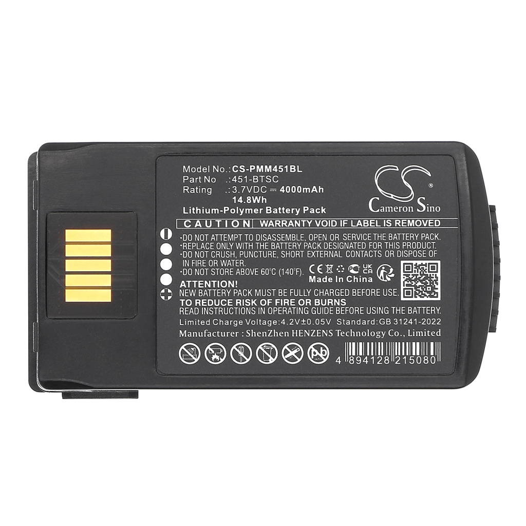 Batería de código de barras, escáner Point mobile CS-PMM451BL