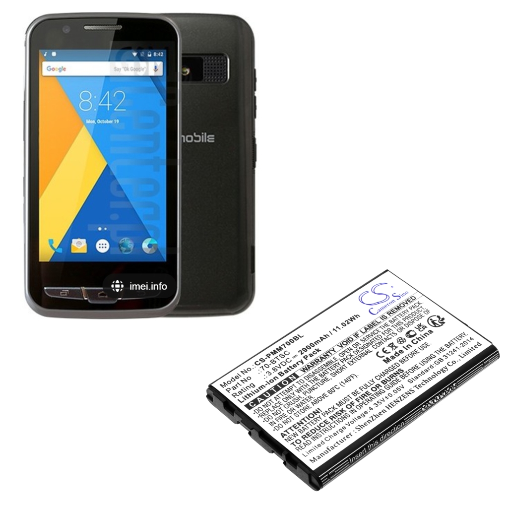 Batería de código de barras, escáner Point mobile CS-PMM700BL