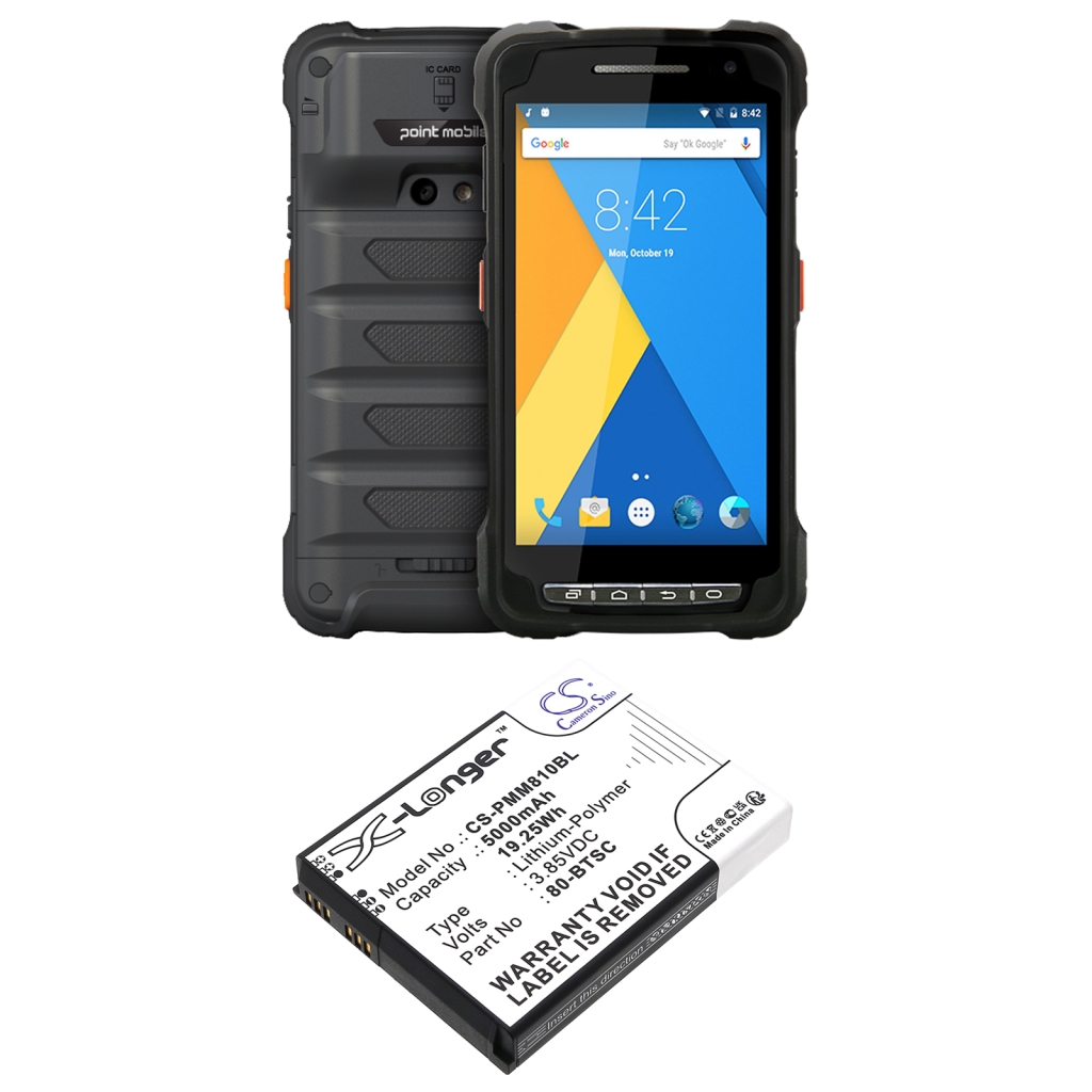Batería de código de barras, escáner Point mobile CS-PMM810BL
