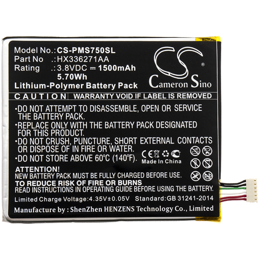Batería del teléfono móvil Prestigio CS-PMS750SL