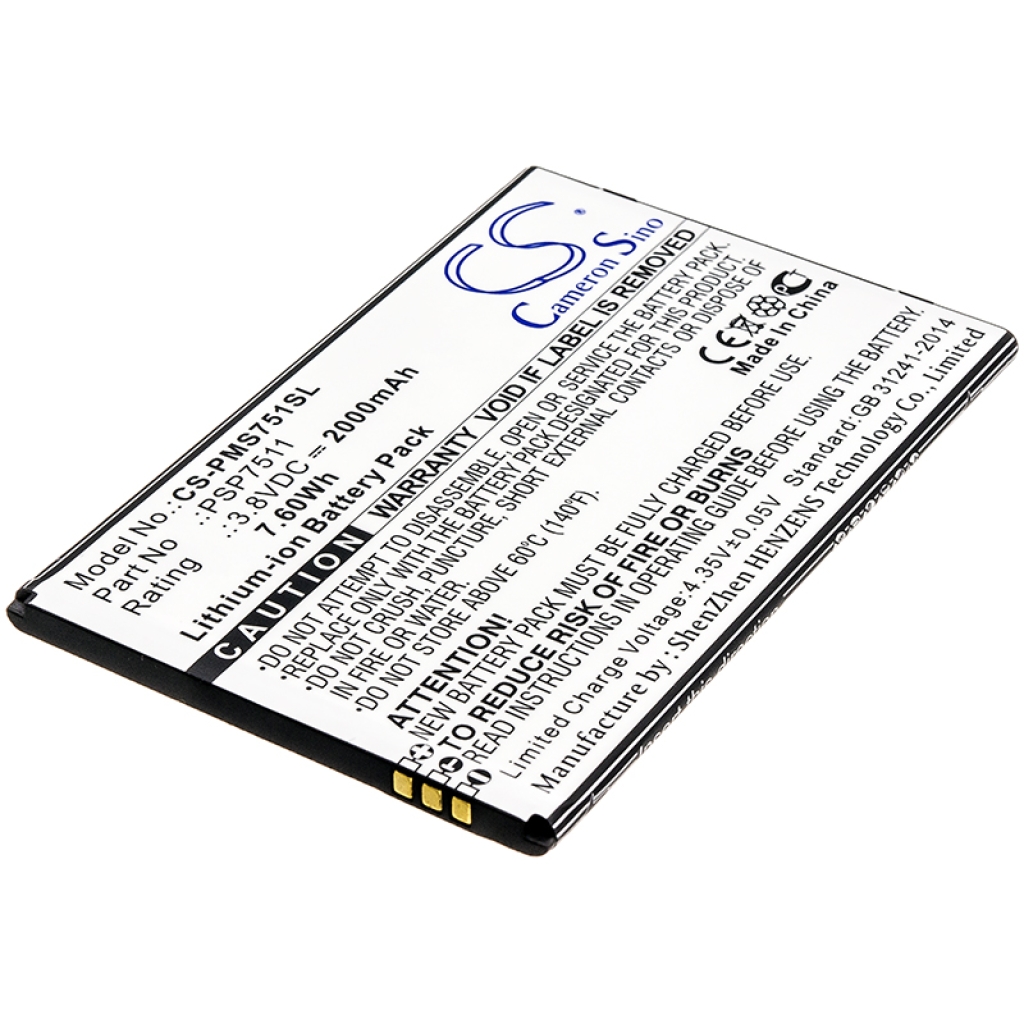 Batería del teléfono móvil Prestigio CS-PMS751SL