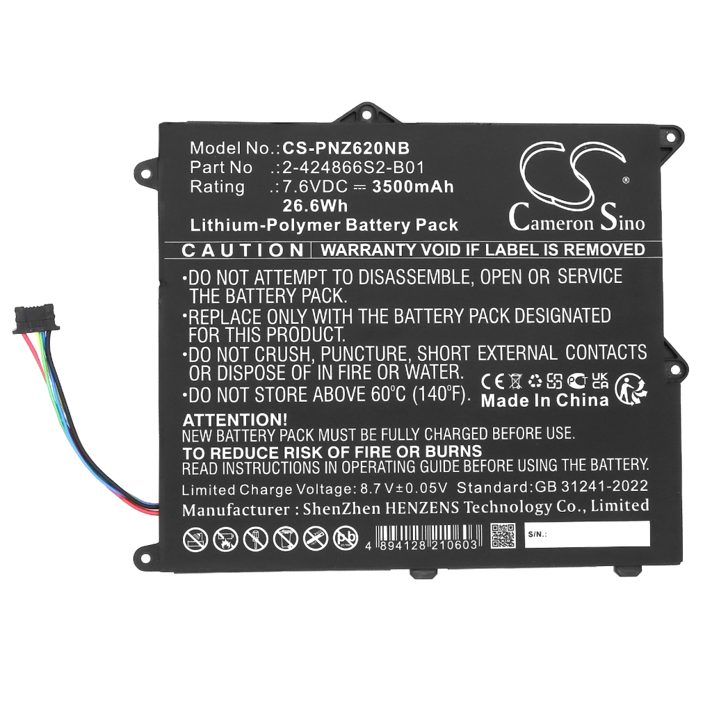 Batería para portátil Panasonic CF-XZ6PDAPR