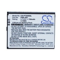Reemplazo de batería compatible para Pantech PBR-40C