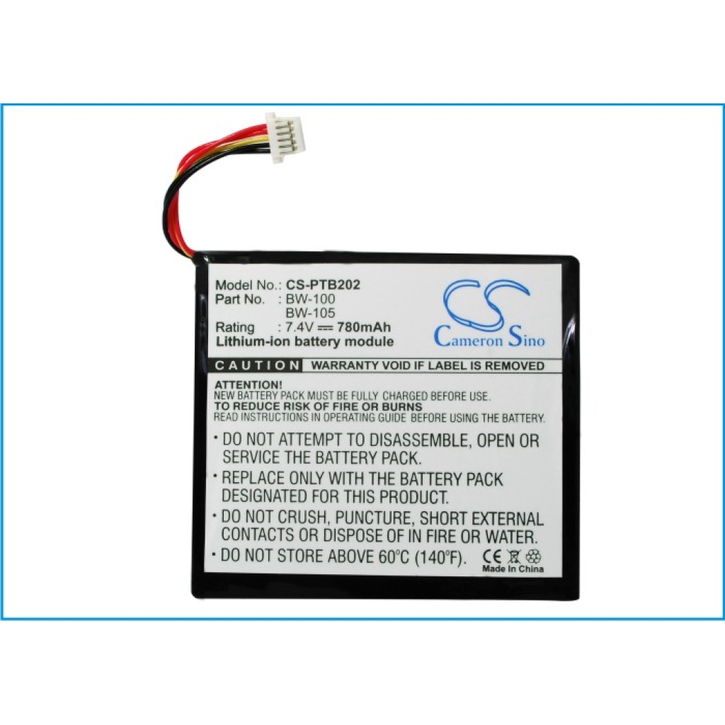 Batería de la impresora Brother CS-PTB202