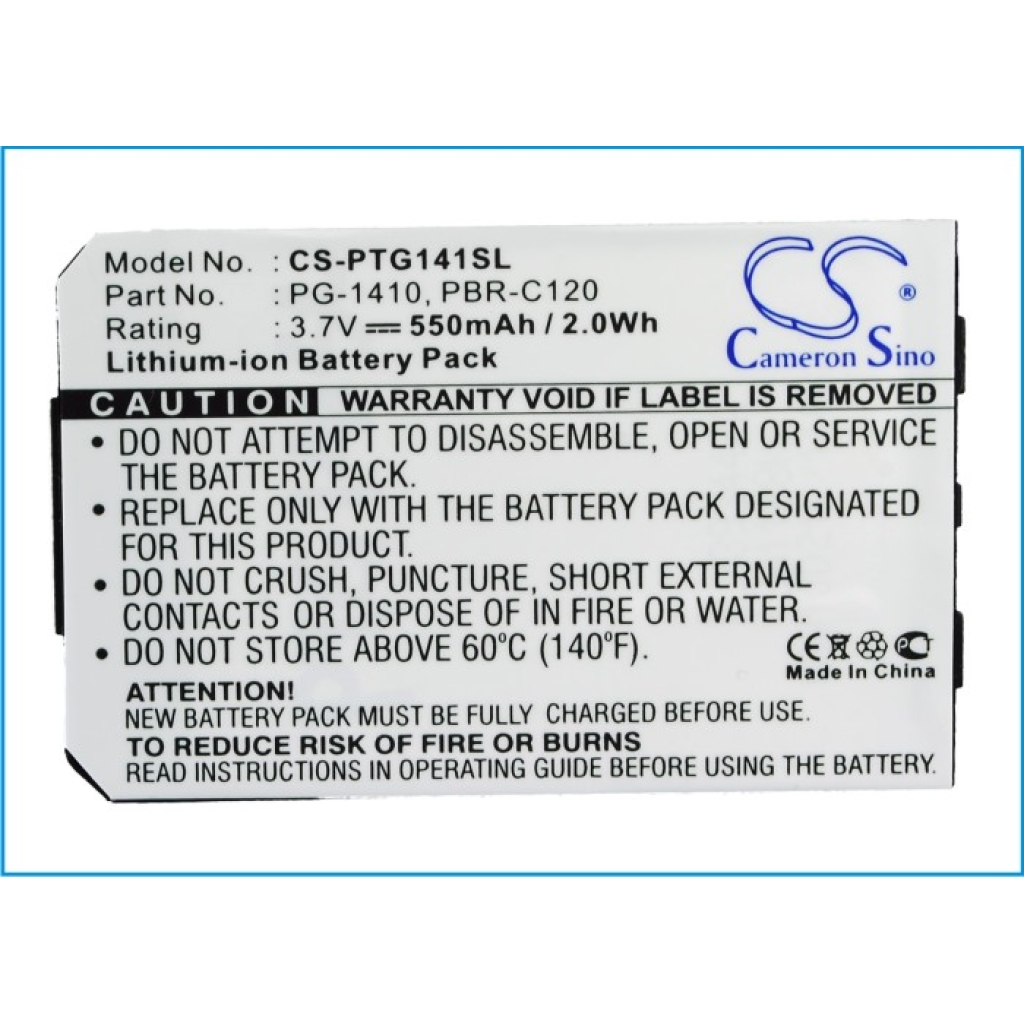 Batería del teléfono móvil Pantech CS-PTG141SL