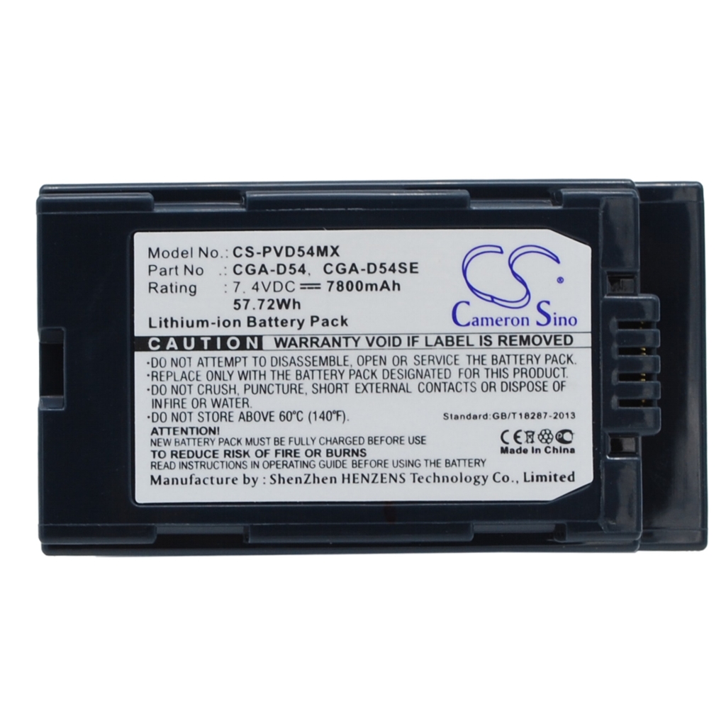 Batería de la cámara Panasonic AG-DVC60E