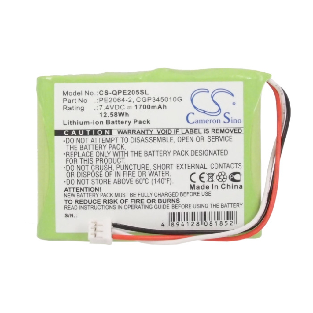 MP3, MP4, PMP Batería Q-sonic CS-QPE205SL