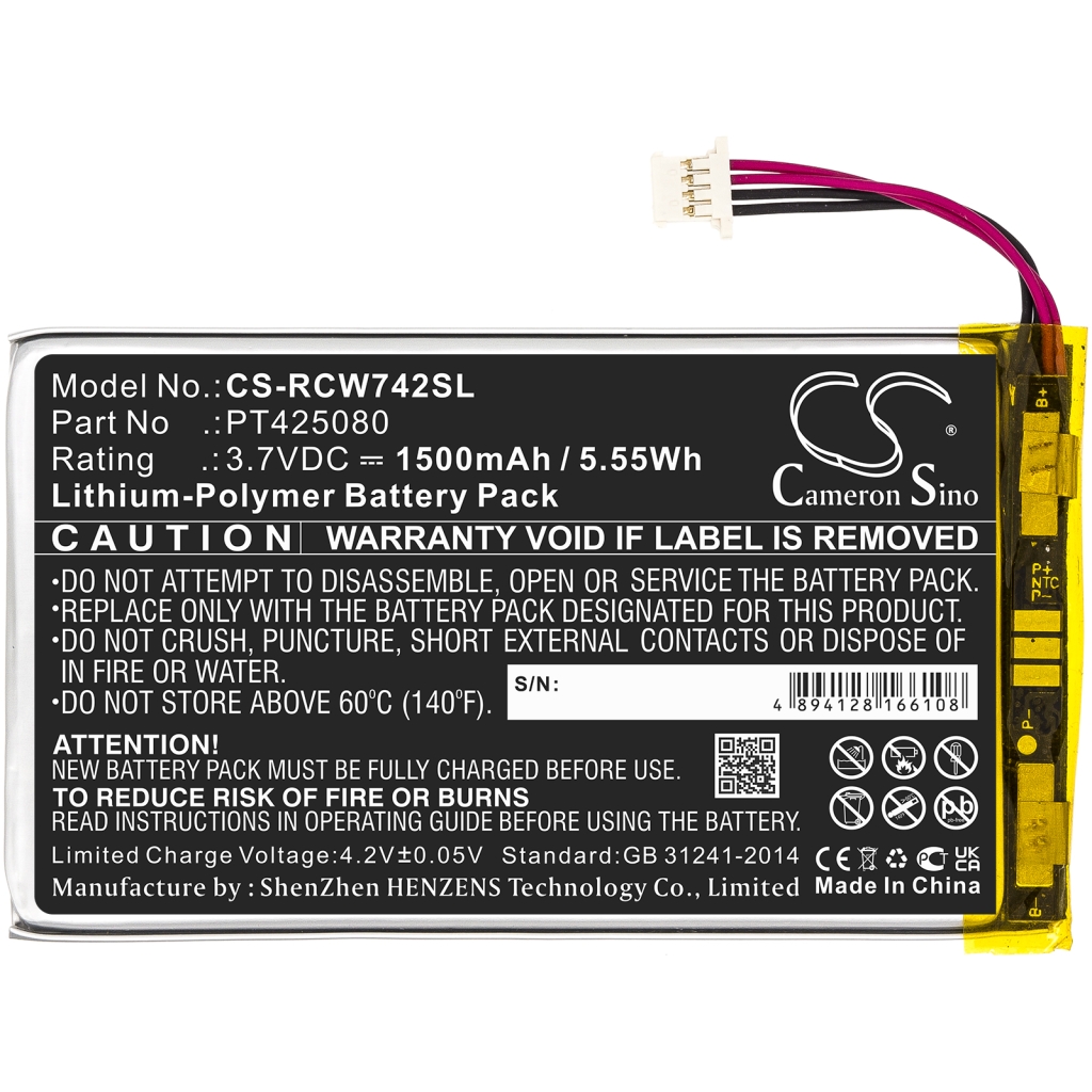 Batería de la tableta Rca CS-RCW742SL