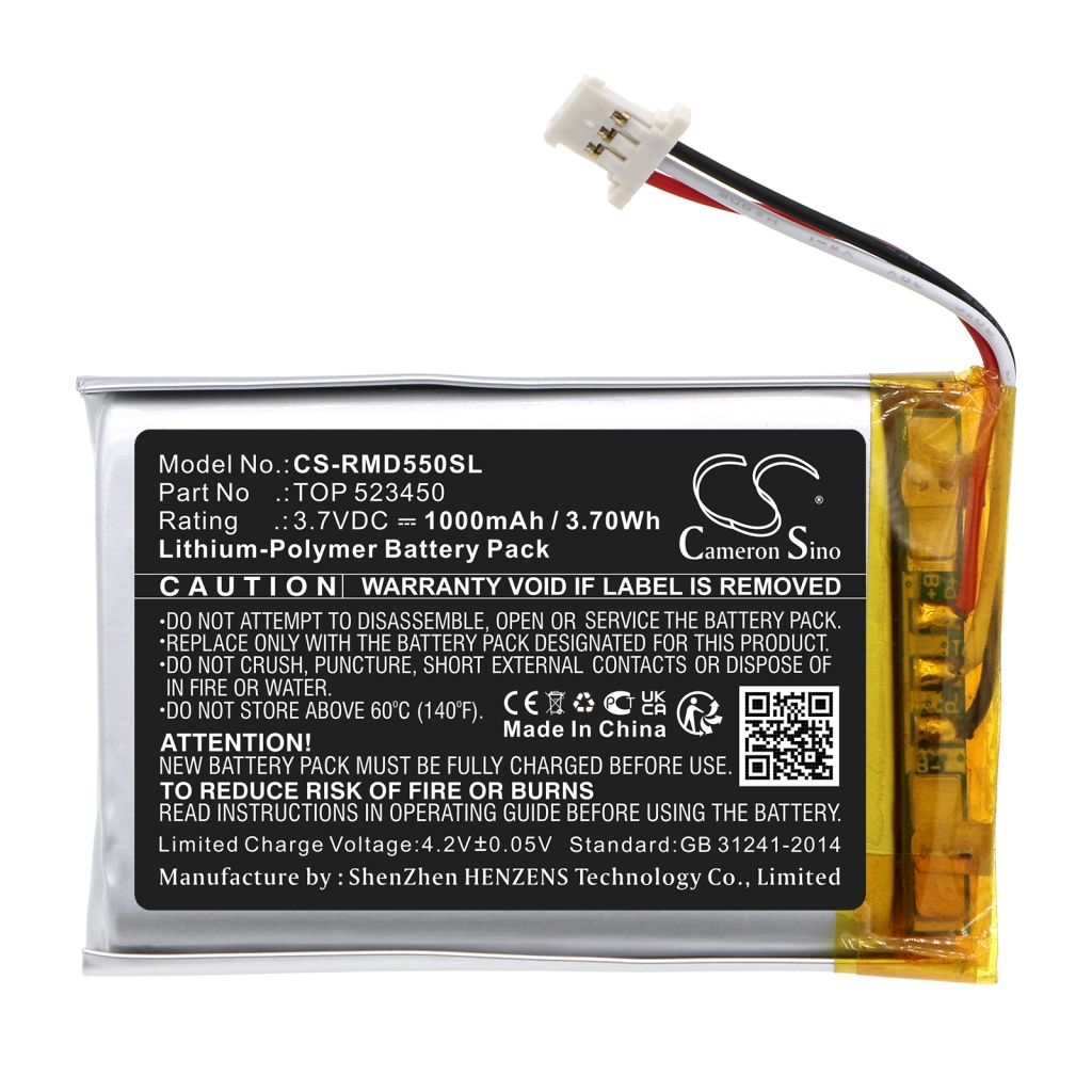 GPS, Batería del Navegador Rand mcnally CS-RMD550SL