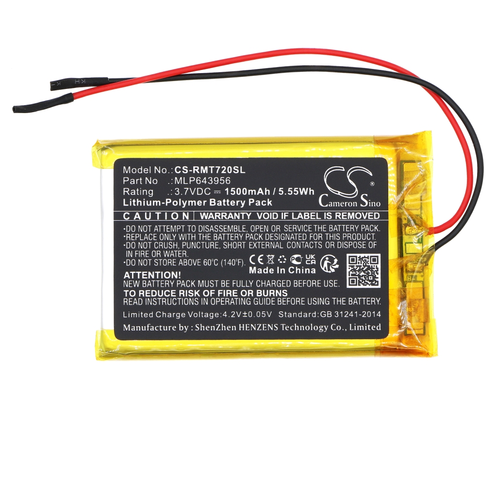 GPS, Batería del Navegador Rand mcnally CS-RMT720SL