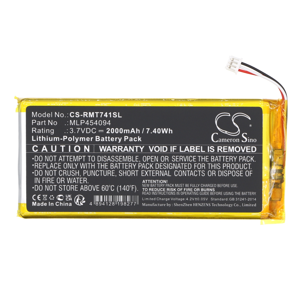 GPS, Batería del Navegador Rand mcnally CS-RMT741SL