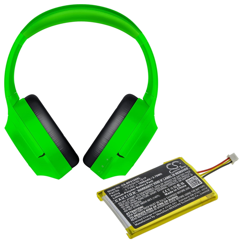 Batería para auriculares inalámbricos Razer CS-RPX100SL