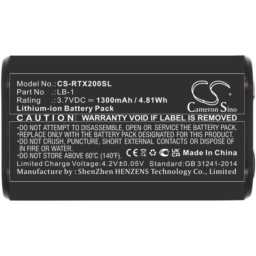 Batería de micrófono Rode CS-RTX200SL