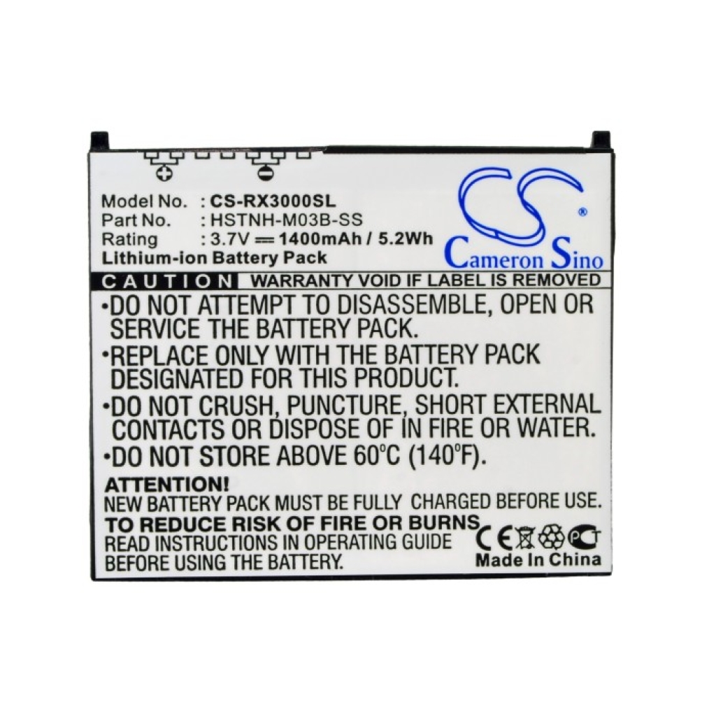 Batería de la tableta HP CS-RX3000SL