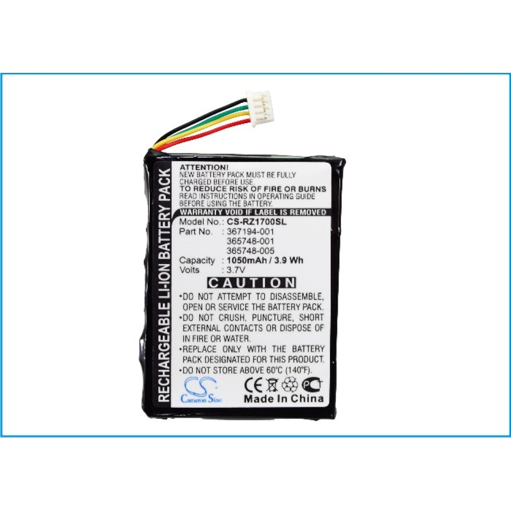 Batería de la tableta HP iPAQ RZ1710
