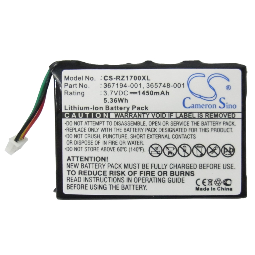 Batería de la tableta HP iPAQ RZ1710