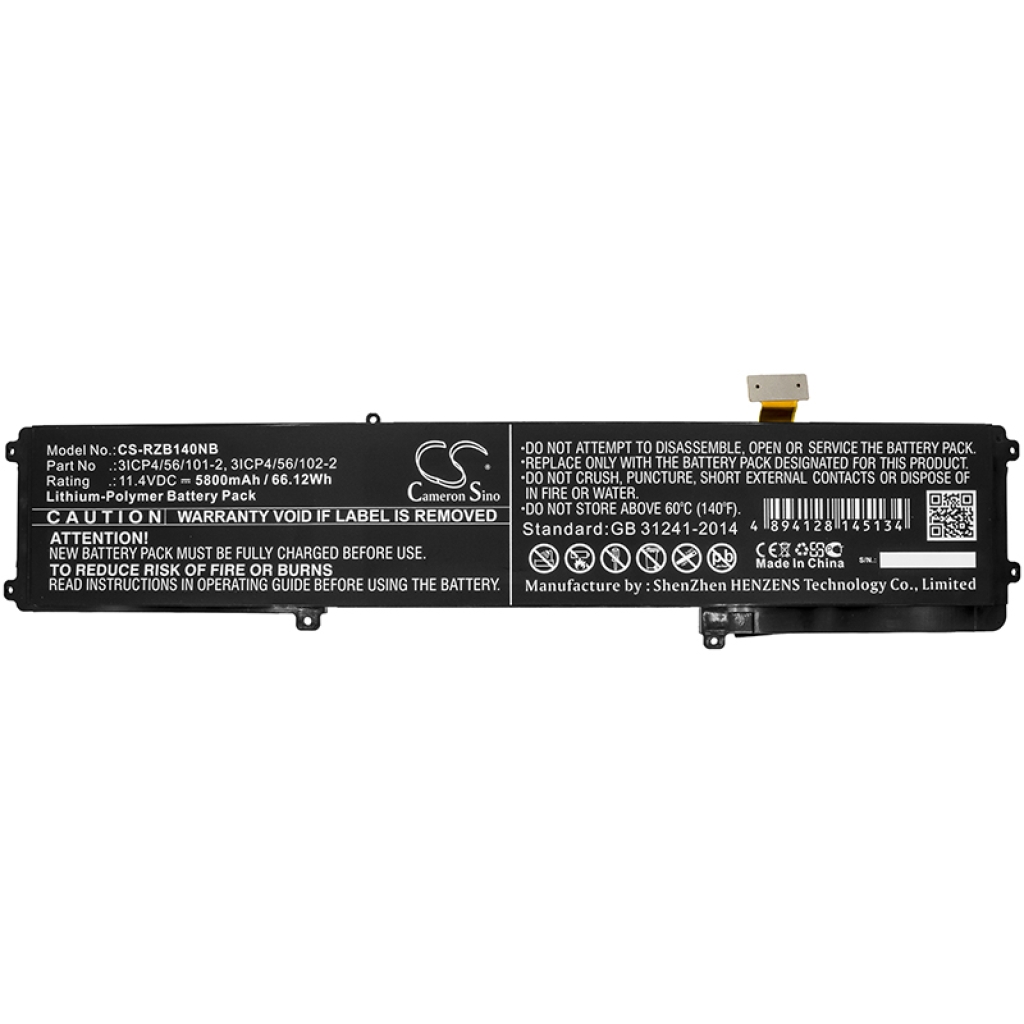 Batería para portátil Razer CS-RZB140NB