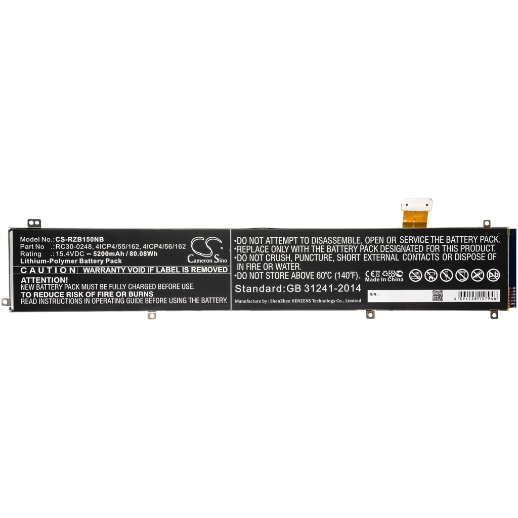 Batería para portátil Razer CS-RZB150NB
