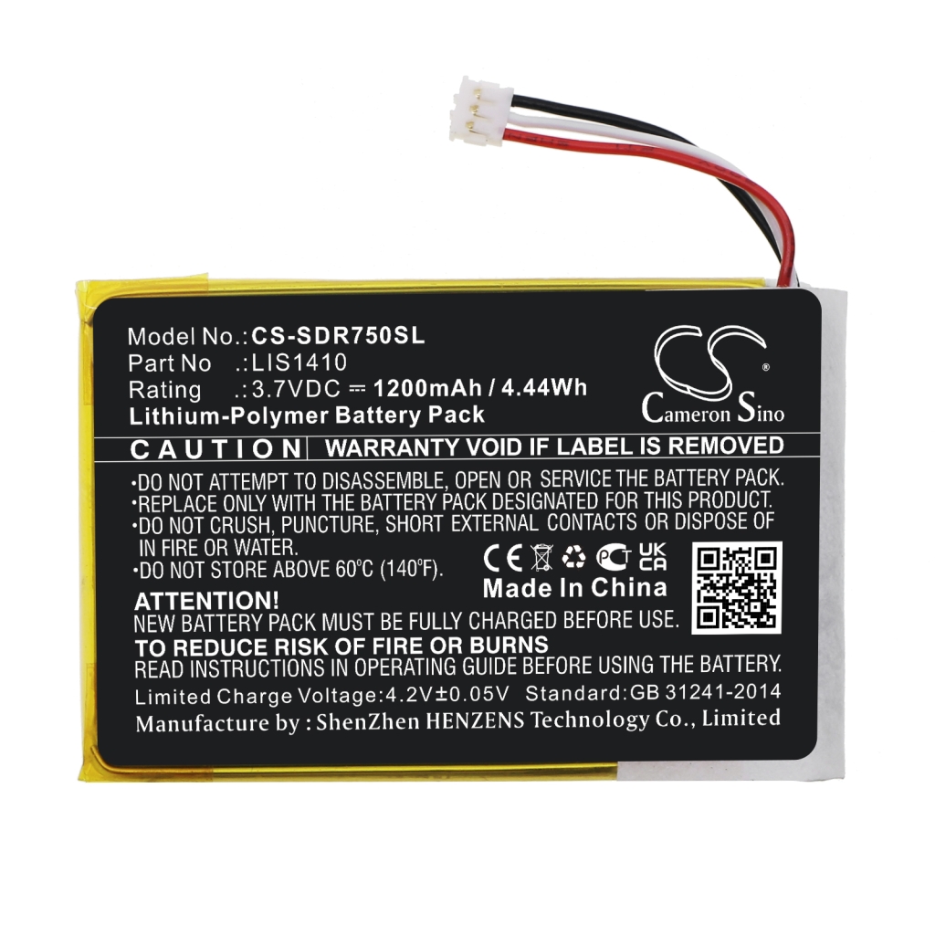 Batería para auriculares inalámbricos Sony CS-SDR750SL