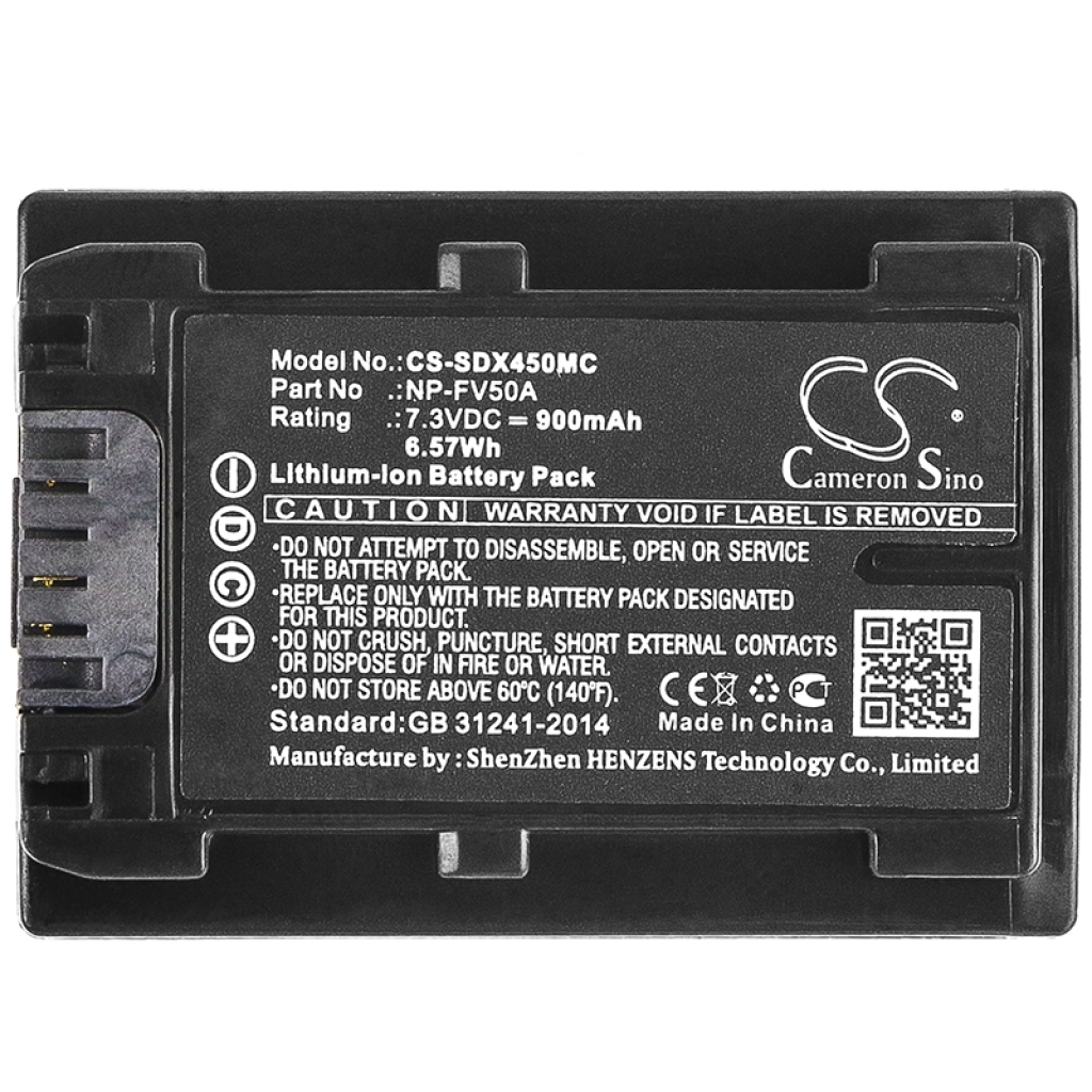 Batería de la cámara Sony FDR-AXP33