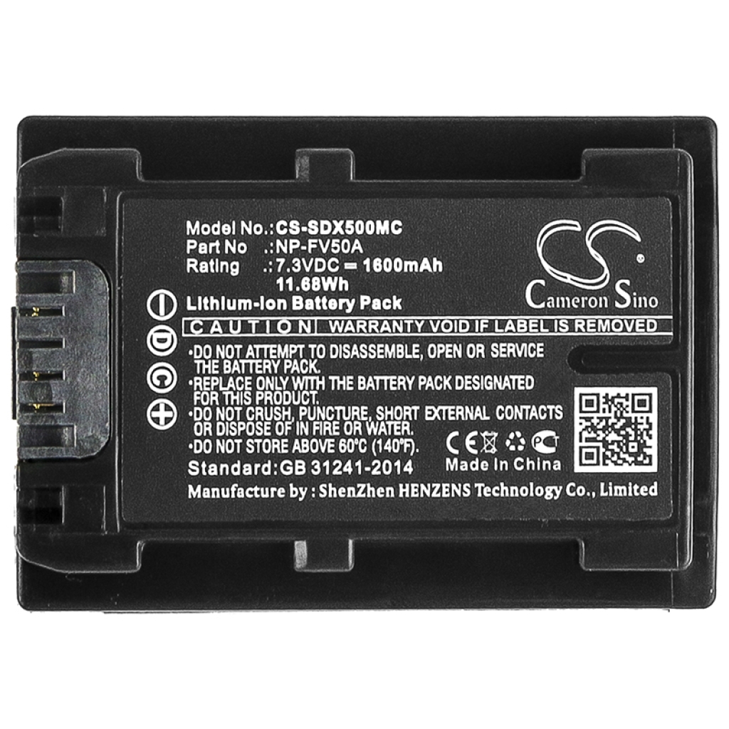 Batería de la cámara Sony FDR-AXP33