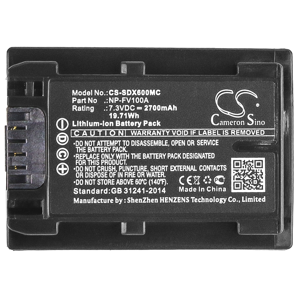 Batería de la cámara Sony FDR-AXP33