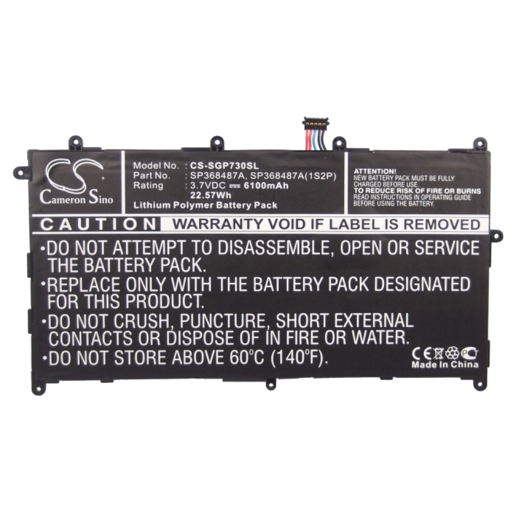 Batería de la tableta Samsung CS-SGP730SL