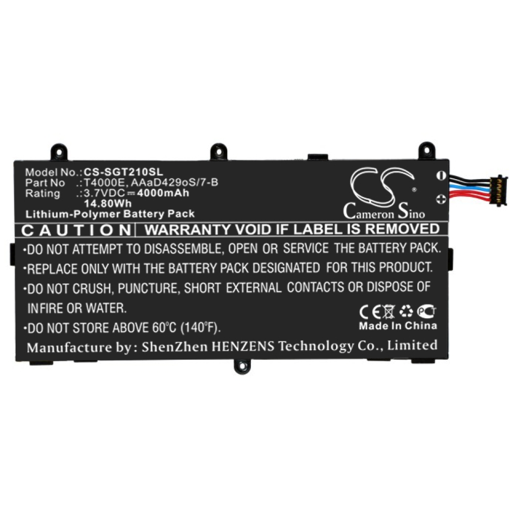 Batería de la tableta Samsung SM-T285M