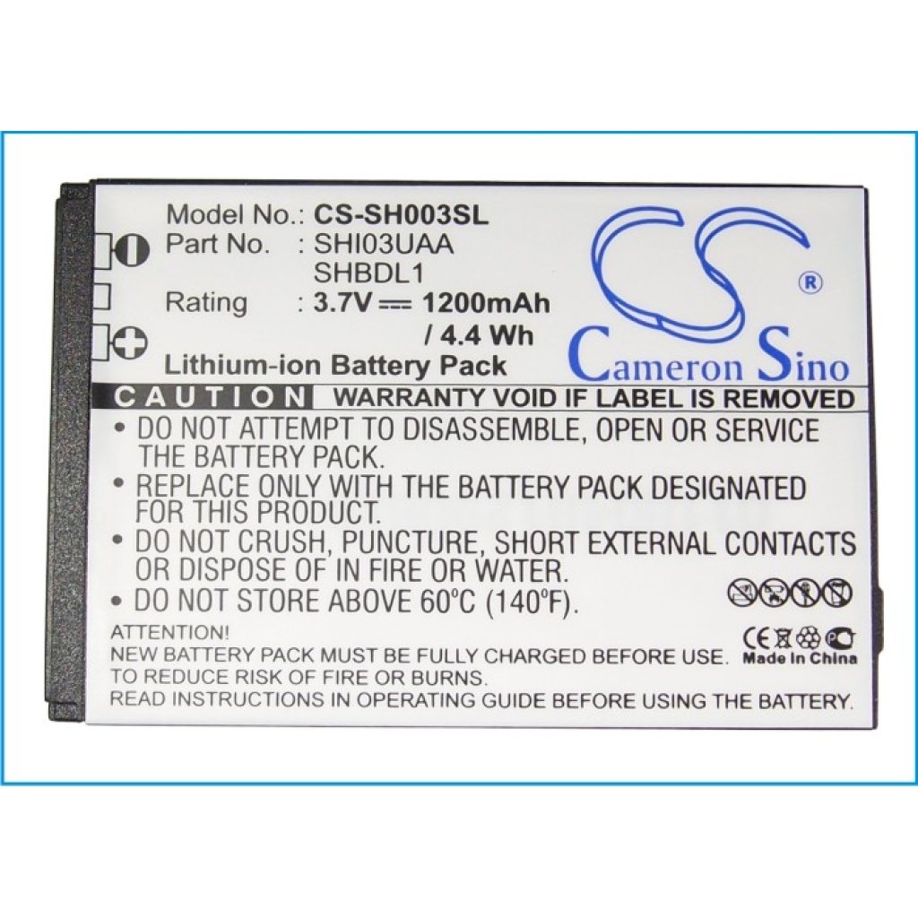 Batería del teléfono móvil Sharp DM009SH