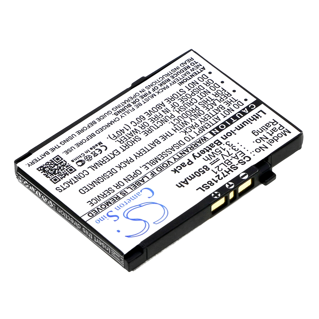 Batería del teléfono móvil Sharp SH7218C