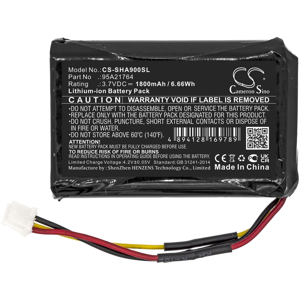 Batería del amplificador Shure CS-SHA900SL