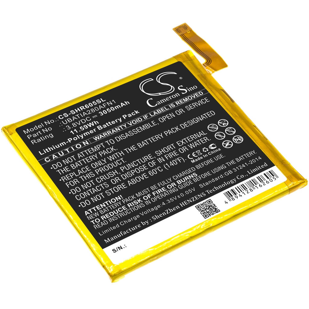 Batería del teléfono móvil Sharp CS-SHR605SL