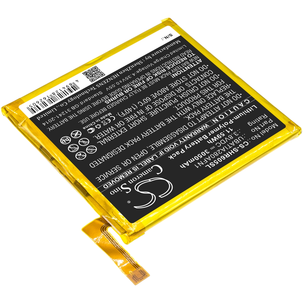 Batería del teléfono móvil Sharp CS-SHR605SL