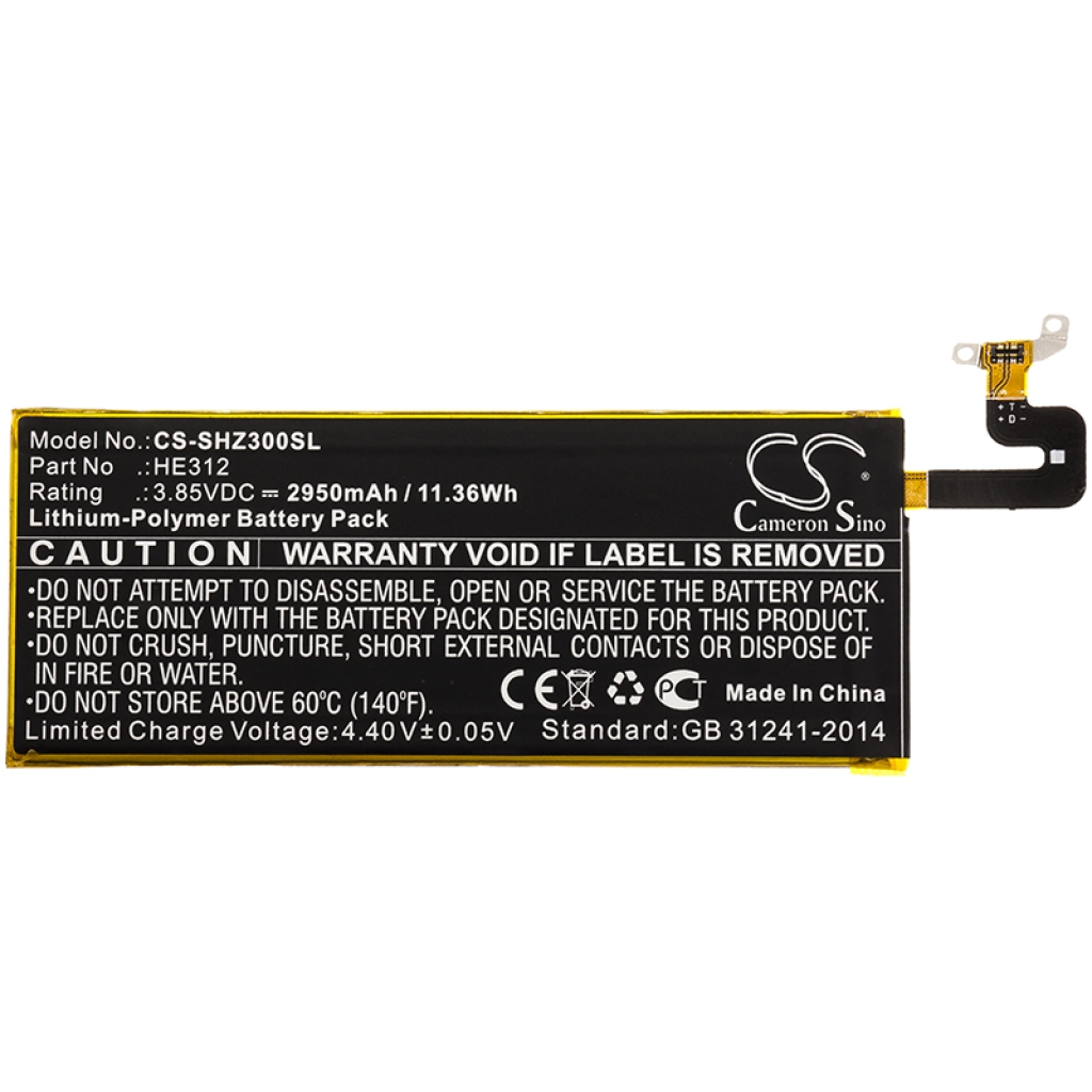Batería del teléfono móvil Sharp CS-SHZ300SL