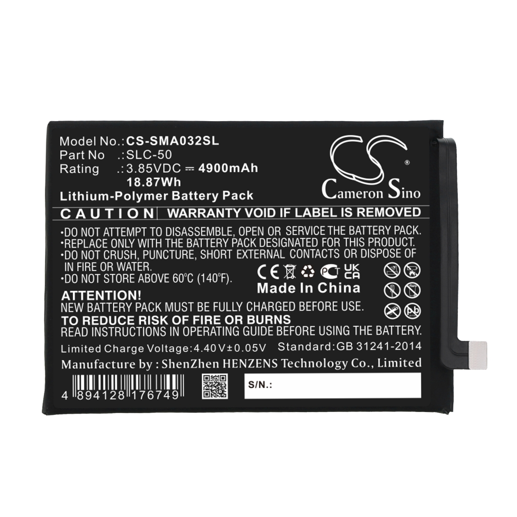 Batería del teléfono móvil Samsung CS-SMA032SL