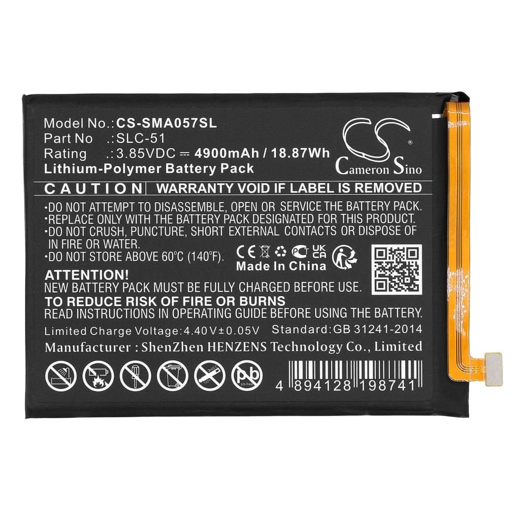Batería del teléfono móvil Samsung CS-SMA057SL