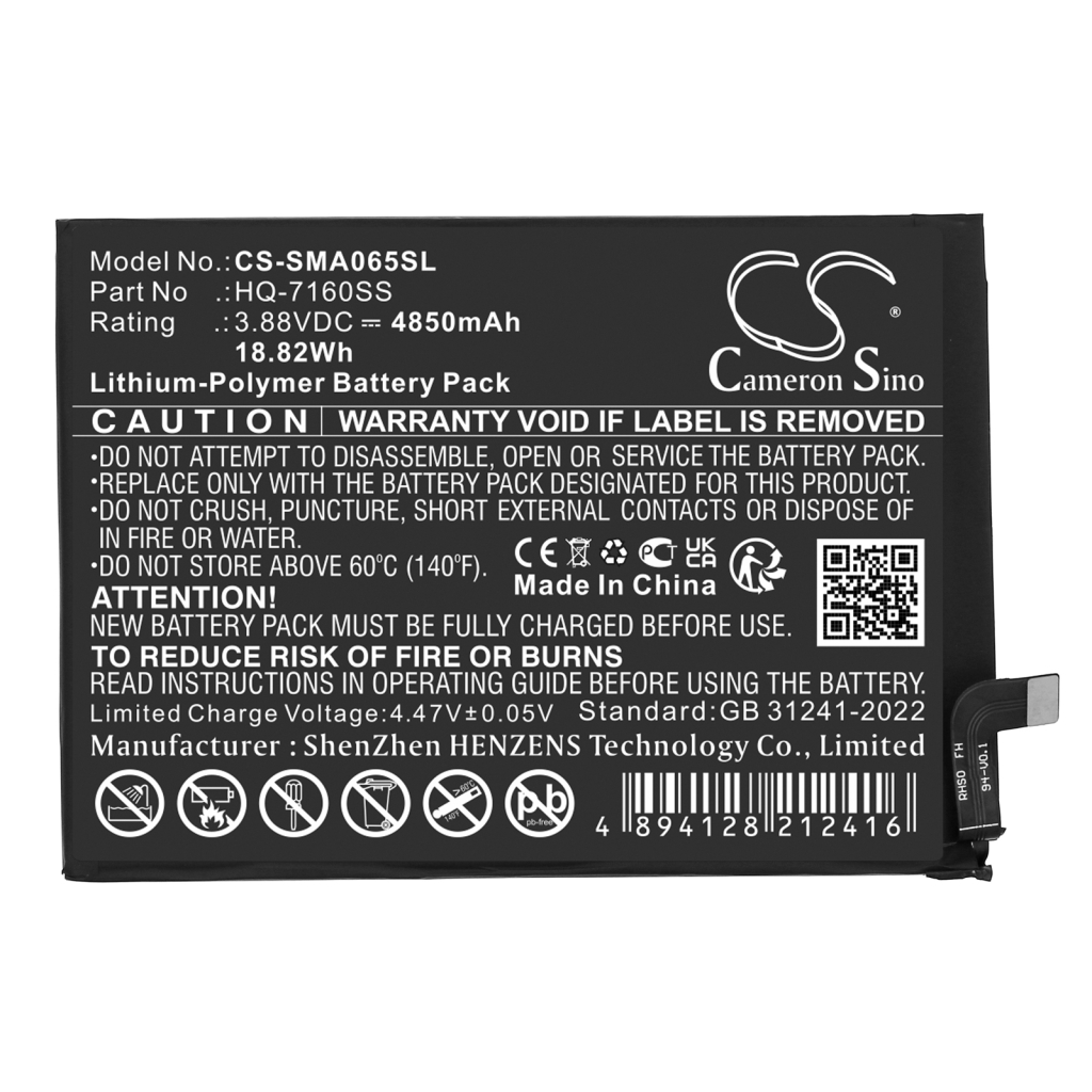 Batería del teléfono móvil Samsung CS-SMA065SL