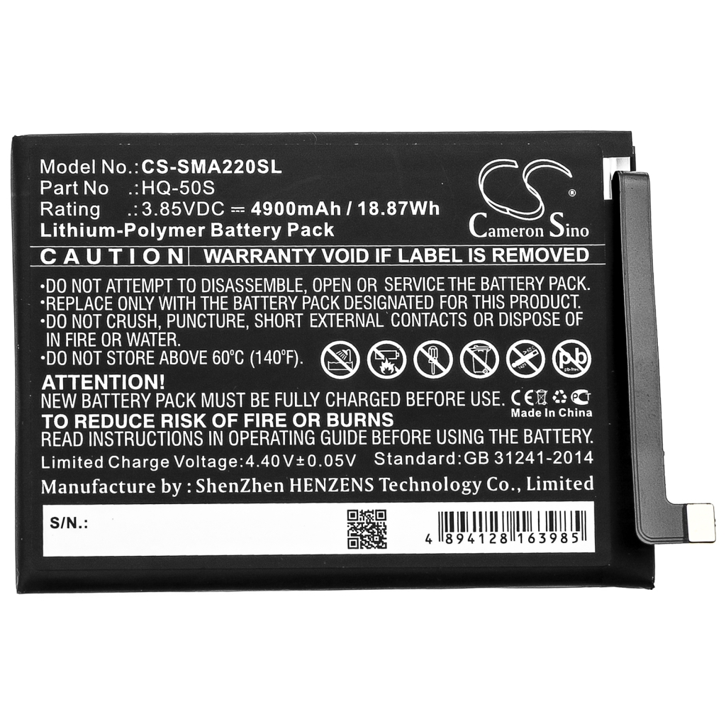 Batería del teléfono móvil Samsung CS-SMA220SL
