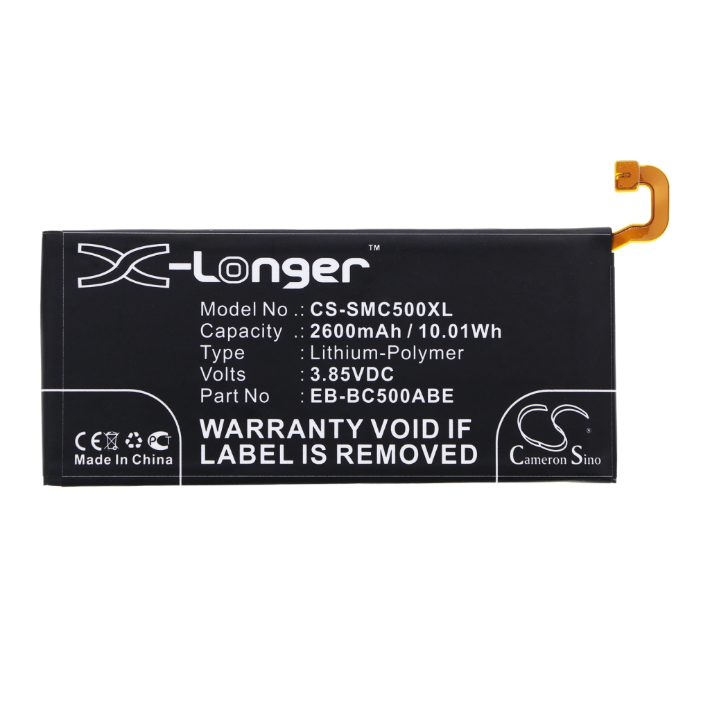Batería del teléfono móvil Samsung CS-SMC500XL